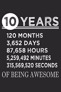 10 Years Of Being Awesome