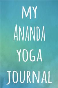 My Ananda Yoga Journal