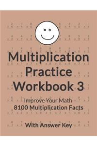Multiplication Practice Workbook 3