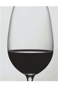 Wine Notebook Large Size 8.5 x 11 Ruled 150 pages Softcover