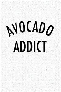 Avocado Addict: Blank Lined Journal Notebook, 120 Pages, Matte, Softcover, 6x9 Diary with a White Granite or Marble Cover