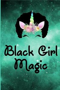 Black Girl Magic: Blank Lined Journal for African American Girls Women