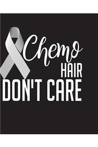 Chemo Hair Don't Care: Funny Cancer Quotes Half and Half Paper Blank College Ruled Notes Sketch Math Story Writing Prompts 7.5 x 9.25 100pg