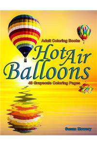 Adult Coloring Books Hot Air Balloons
