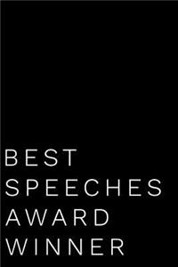Best Speeches Award Winner