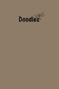 Doodles Journal - Great for Sketching, Doodling, Project Planning or Brainstorming: Medium Ruled, Soft Cover, 6 x 9 Journal, Khaki, 200 Pages