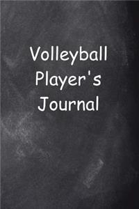 Volleyball Player's Journal Chalkboard Design