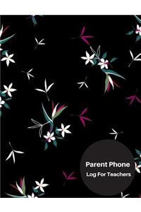 Parent Phone Log For Teachers
