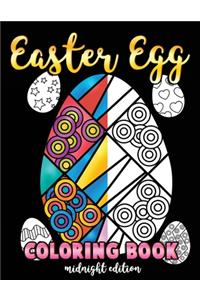 Easter Egg Coloring Book Midnight Edition