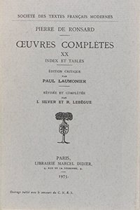 Tome XX - Index Et Tables