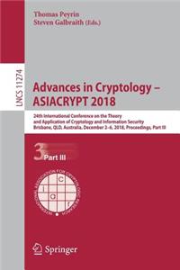 Advances in Cryptology - Asiacrypt 2018