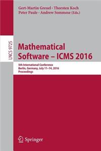 Mathematical Software – ICMS 2016