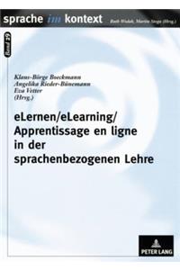 Elernen/Elearning/Apprentissage En Ligne in Der Sprachenbezogenen Lehre