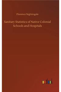 Sanitary Statistics of Native Colonial Schools and Hospitals