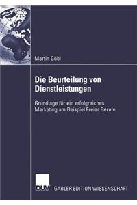 Die Beurteilung Von Dienstleistungen