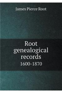 Root genealogical records 1600-1870