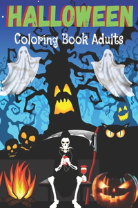 Halloween Coloring Book For Adults