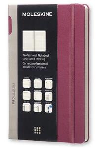 Moleskine Large Plum Purple Professional Hard Notebook