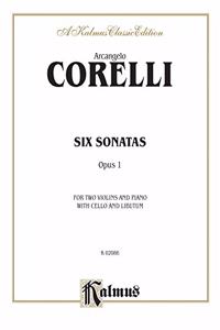 CORELLI 6 SONATAS 2 VIOLINS