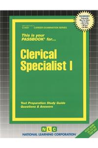 Clerical Specialist I