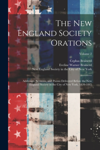 New England Society Orations