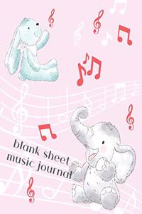 Blank Sheet Music Journal