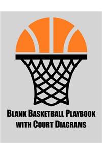 Blank Basketball Playbook with Court Diagrams