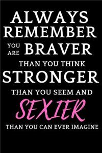 Always Remember You Are Braver Than You Think