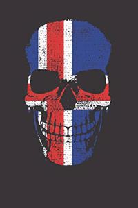 Iceland Skull Flag Notebook Journal