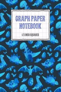 Graph Paper Notebook 1/2 Inch Squares