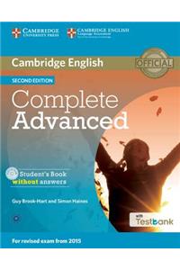 Complete Advanced Student's Book Without Answers with Testbank