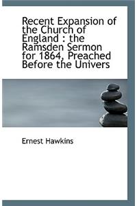 Recent Expansion of the Church of England
