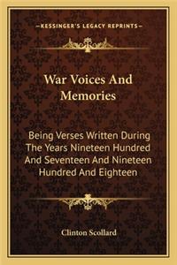 War Voices And Memories