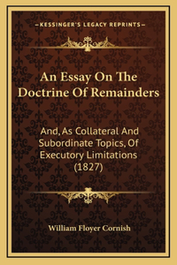 An Essay on the Doctrine of Remainders