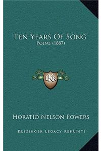 Ten Years Of Song