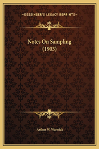 Notes On Sampling (1903)