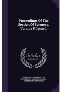 Proceedings of the Section of Sciences, Volume 8, Issue 1