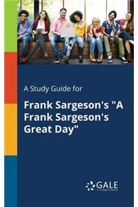 Study Guide for Frank Sargeson's 