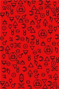 Alchemy Symbols Pattern Journal