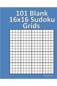 101 Blank 16x16 Sudoku Grids
