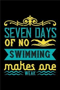 Seven Days Of No Swimming Makes One Weak