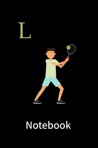 Tennis players notebook L