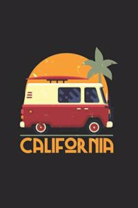 California Hippie Van Retro Beach