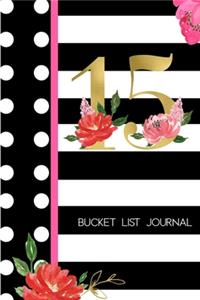 15 Bucket List Journal