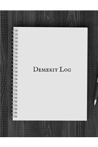 Demerit log