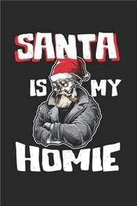 Christmas Santa is my home leather jacket skull