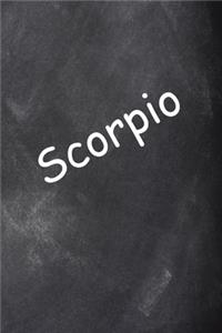 2020 Weekly Planner Scorpio Zodiac Horoscope Chalkboard 134 Pages