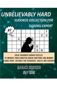 Unbelievably Hard Sudokus Collection for Sudoku Expert #7