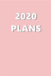 2020 Weekly Planner 2020 Plans Baby Pink Color 134 Pages