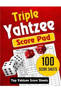 Triple Yahtzee Score Pad